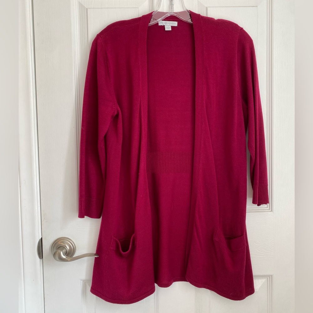 New York and company pink Cardigan Sweater